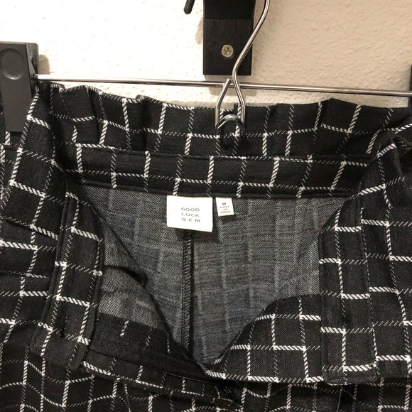 Good Luck Gem Paperbag Pant - Black&White - M - Picture 4 of 5